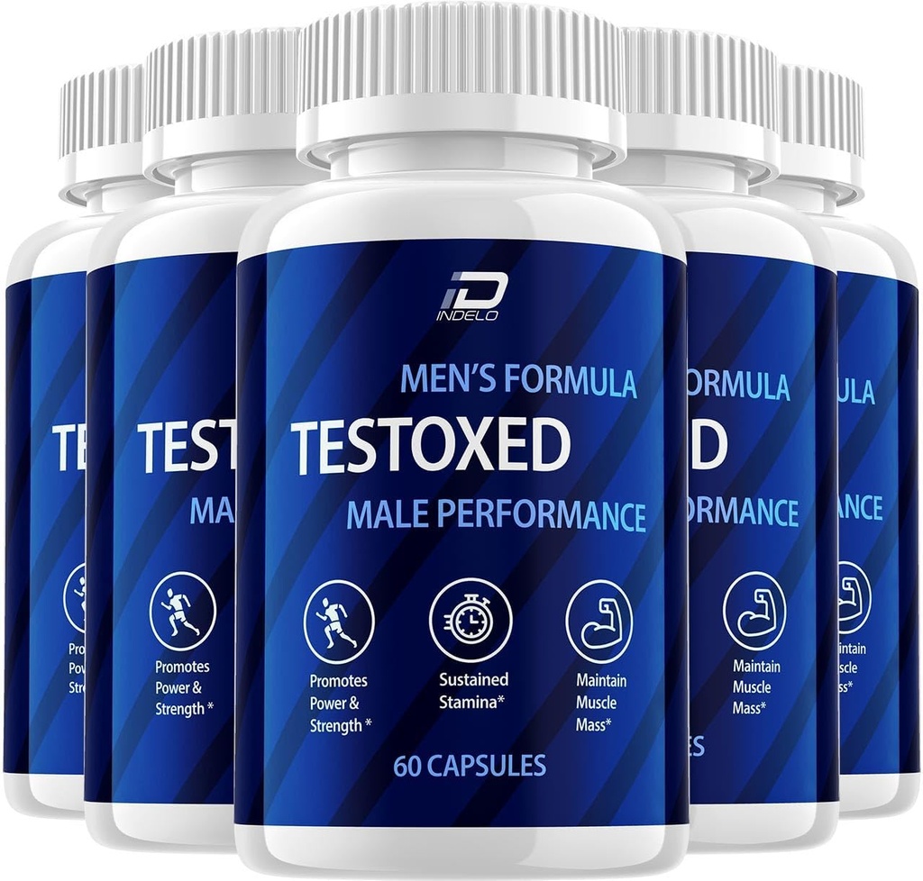 תוספי קפסולות Testoxed, Testoxed Advanced Men Wellness Support, הרשמי Testoxed מקסימום Power Energy Performance, Testoxed Premium Dietary Formula Reviews (5 Pack - 300 קפסולות)