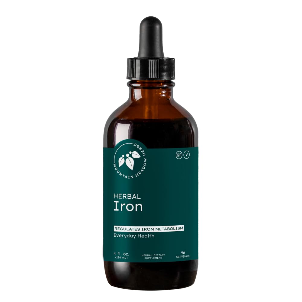 Mountain Meadow Herbs Herbal Iron - 2 oz - Gentle Herbs כדי לתמוך ולבודד את Iron Metabolism ו Absorption