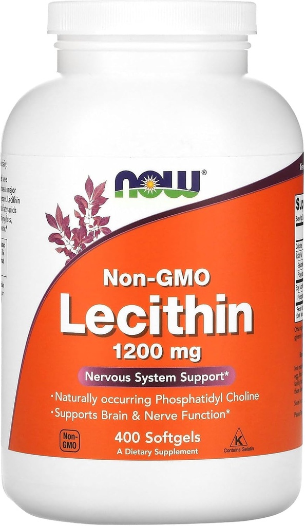 Lecithin 19 Grain 1200 מ"ג - Now Foods - 400 - Softgel