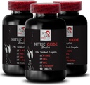 L-citrulline ו- l-arginine תוספי מזון - Nitric Oxide Booster - Endurance, Nitric Oxide Flow, Power Training, תמיכה ב- Fitness, Pre-Gym Boost, משאבת שרירים, 3 בקבוקים פיזיים 270 טבליות 270 טבליות