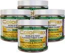 אורגני Flaxseed סיבים + Probiotics | Constipation Relief & סדירות ללא Cramp עבור מבוגרים, Soluble & Insolublele משולש-Fiber טבעוני חניכיים - 120 משרתים