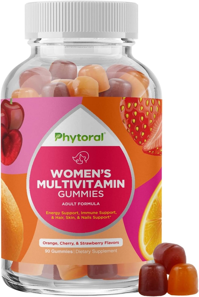 נשים Multivitamin Gummy ויטמינים למבוגרים - Multivitamin טבעי עבור נשים חניכיים מערכת החיסון טבעי Booster - נשים מסטיקנים מבוגרים להשלים עם Zinc