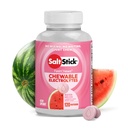 SaltStick Electrolyte FastChews - 120 Watermelon Chewable Electrolytes - טבליות מלח עבור ריצה ושיקום, אלקטרוליט צ'ws - 120 הרוזן