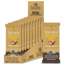 EatToHeal Peanut Butter Real Food Bars - אורגני טבעוני בריא גבוה חלבון בר - תחליף סוכר נמוך, non GMO, Never Baked, Plant Based, Gluten חינם - מלא כדי ליהנות, לא לשבת על Shelves