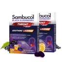 Sambucol Black Elderberry גרון Lozenge - עם דבש, ויטמין C & Zinc, Elderberry Lozenges Sore גרון & Cough, Soothess גרד גרון, Soft & Chewy - 2 Pack (40 Pastilles)