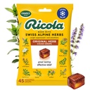 Ricola Original Herb Cough Drops, 45 Count, Cough Suppressant & גרון Relieving טיפות עם באופן טבעי Source Menthol, Plating Herbal Taste for Coughs & גרון Irritation Symptom Relief