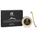 FOUZEE טהור הרי ההימלאיה Shilajit - 77% + Fulvic Acid Authentic Hard Consistency, מקור טבעי של Fulvic Acid, מעל 85 מינרלים Trace, כולל Stainless Steel Spoon (50 גרמות)