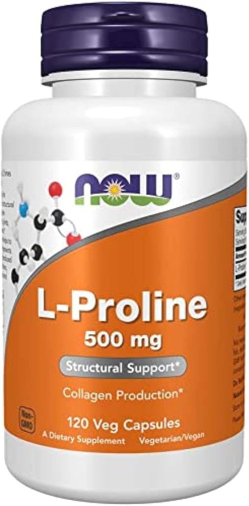 L-Proline 500 מ"ג - 120 קפסולות Veg עד עכשיו