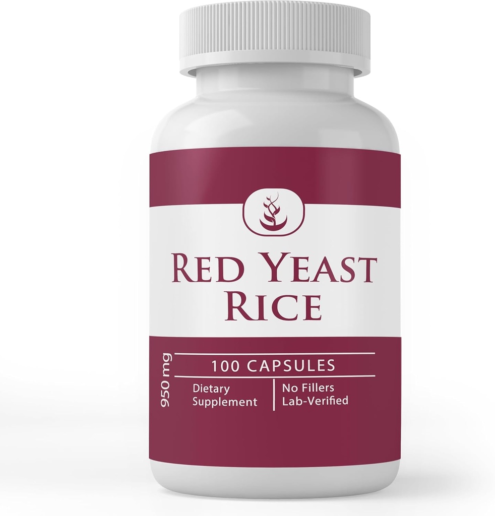 אינטגרציות מקוריות טהורות Red Yeast Rice Extract, (100 קפסולות) תמיד טהורות, ללא תוספות או מילויים, מעבדה מאומתת (100 קפסולות)