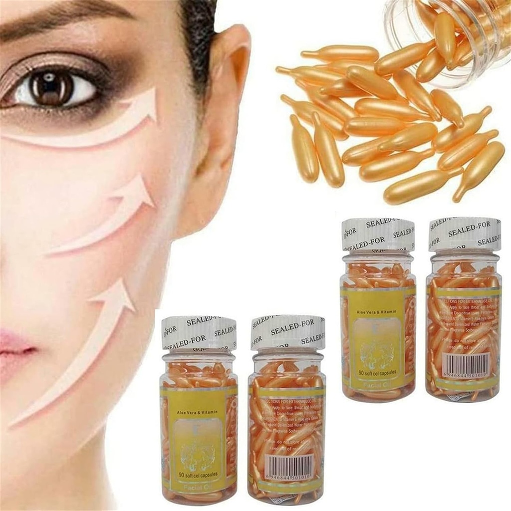 Capsulas ויטמיןa E Para El Cuidado De La Piel Elimina ARRUGAS Y MANCHAS 100%