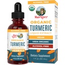 MaryRuth Organics Organic Turmeric נוזל לחלץ | סוכר חינם | USDA אורגני | אורגני תוספי Turmeric אורגני | Non-GMO | Gluten Free