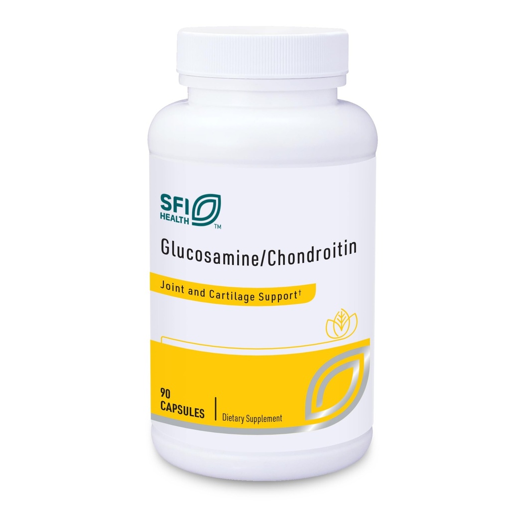 Klaire Labs SFI Health Glucosamine Chondroitin - שילוב פופולרי עבור תמיכה משותפת, Soy & חלב חינם (90 קפסולות)