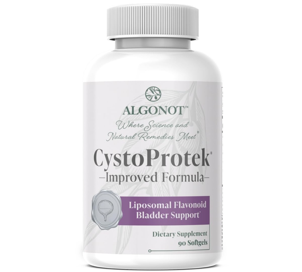 Algonot CystoProtek – Bladder Health – Exclusive Combination of Hyaluronate, Chondroitin and Natural Flavonoids – 90 Capsules