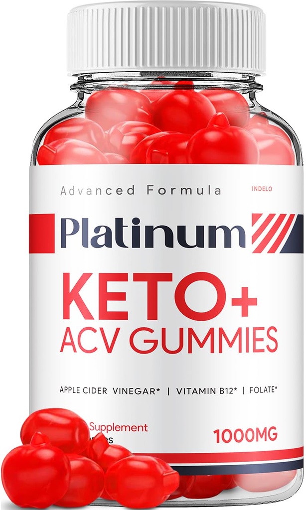 פלטינום Keto ACV Gummies - Advanced Formula Keto Plus AC Gummies Apple Cider Vinegar Platinum ACVmies Dietary Reviews Men (60 חניכיים)