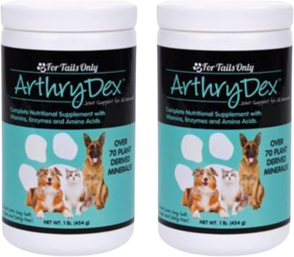 YouNGEVITY Arthrydex משלימה תוספי תזונה: ויטמינים Probiotics Enzymes | חיות מחמד בריא עצמות ופרקים 1 lb Canister (Pack of 2)