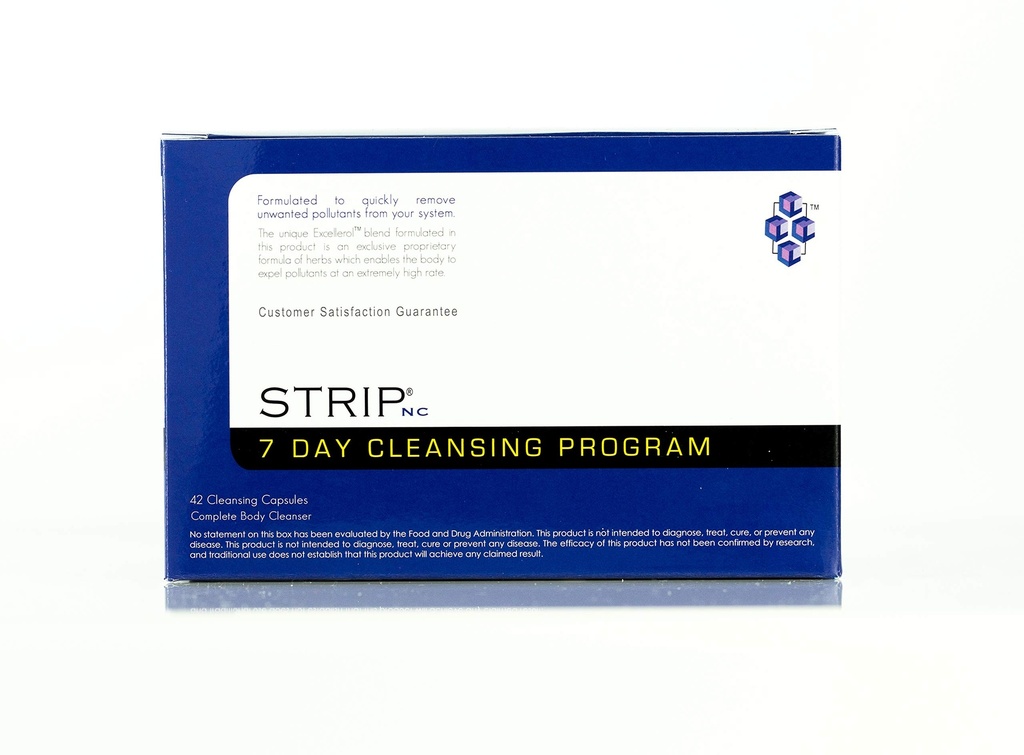 Wellgenix Strip NC 7 Day Detox - תערובת של ניקוי הצלעות כדי לאפשר לגוף להפיץ טוקסין - (42 קפות מהירות) (1 Pack)