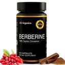 ברברין עם Ceylon Cinnamon 1200mg (60 קפסולות) - 97% Purity- non-GMO, Gluten-Free, Lab-Tested Vegan Berberine