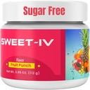 אבקת אלקטרוליטה Sweet IV - 3.9g המשרתת את מיקס Magnesium, Copper - 40 משרתות אבקת Magnesium עבור ספורטאים ספורט Enthusiasts, Athletes - טעים ומרעננים (Fruit Punch)