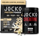 Jocko דלק Bundle - וניל Mölk אבקת חלבון + אבקת Creatine Monohydrate עבור גברים ונשים - Bundle עבור ביצועים אטלטיים, התאוששות, וצמיחה שרירים