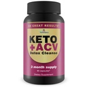 3X תוצאות גדולות - Keto + ACV Detoxse - 3 חודשים אספקה - ניקוי גוף - ניקוי קולון - מתקדם Keto Detox ניקוי פורמולה עם סיבים - תמיכה העיכול & Immune Health
