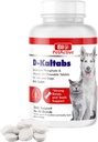 D-Kaltabs Phosphorus, Calcium ויטמין D3 עבור כלבים וחתולים, טרום לידתי פט ויטמינים, Daily Pet-Tabs, Strong Nail, תמיכה בשיניים, 84 טבליות Chewable
