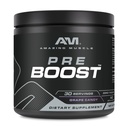 שריר מדהים Pre Boost | 30 משרתים | 324 אבקת גרמים | תוספת טרום עבודה | Made in USA (30 משרתים, Natural Grape Candy)