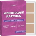 Menopause Relief Patches (Pack of 60) - 100% Natural Patch - עם biotin, D, Turmeric Curcumin, B12 - פורמולה משופרת