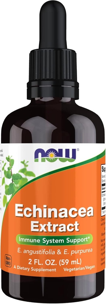 תוספי מזון עכשיו, Echinacea לחלץ נוזל עם Dropper, תמיכה במערכת החיסון *, 2Ounce