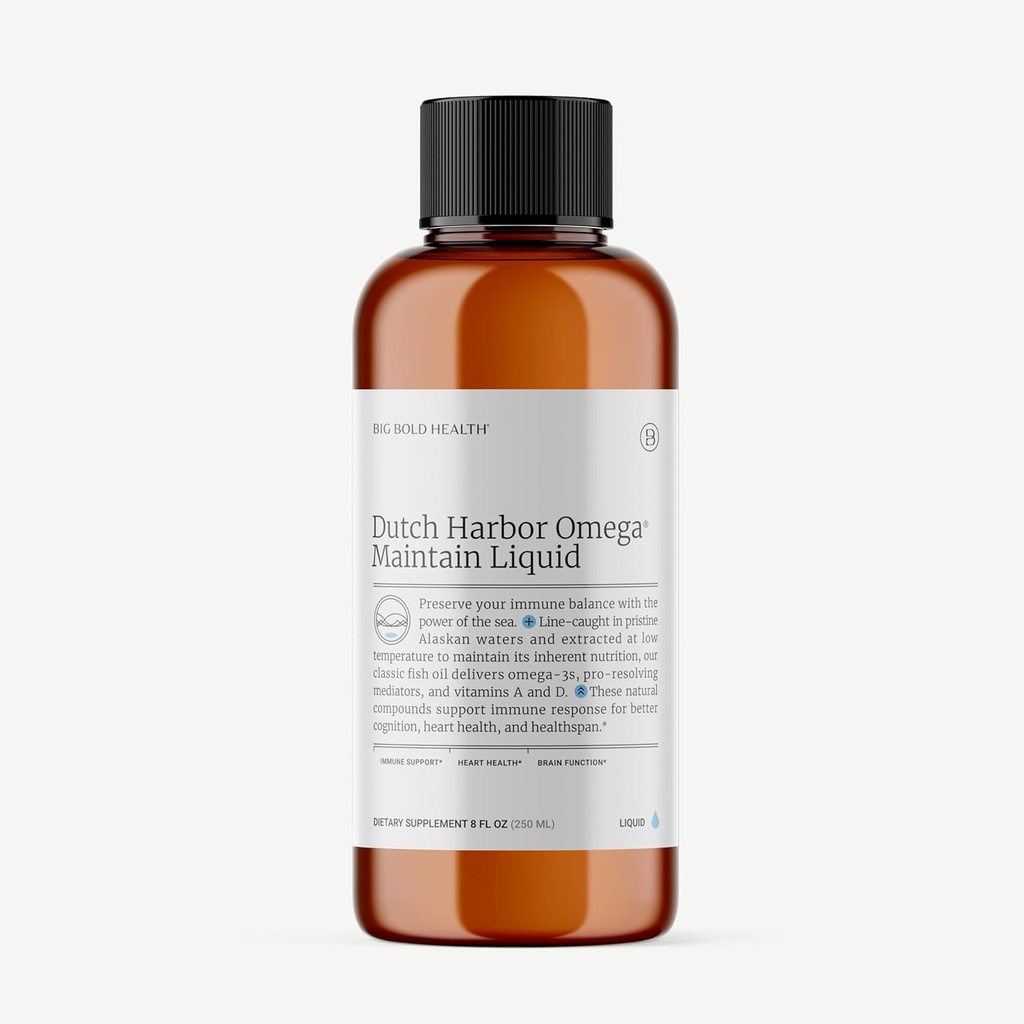 2 חודשים אספקה - נמל הולנדי אומגה TM | 8 oz., 50 משרתים, Natural Lemon Flavor | Wildאלסקה Cod Liver Fish Oil