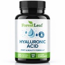 ForestLeaf Hyaluronic Acid Supplements | 100mg High Bioavailable Dietary Hyaluronic Acid אבקת קפסולות + 50 מ"ג VIT C | תמיכה בהשבת עור, לובריון משותף, Anti-Aging, Hair &s | 120 Caps