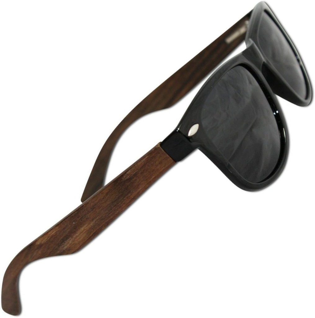 Eye Love Polarized Sunglass for Men and Women, Glare-Free, 100 Percent Uv Blocking (100 Percent Real Diva Wood Sides with Unbreakable Tri Front)