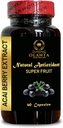 ACAI ברי לחלץ - Acai Berry Antioxidant Support Immunity תוסף לנשים וגברים, acai ברי דיאטסות Oxidative Stress - 1 בקבוקי 60 קפסולות