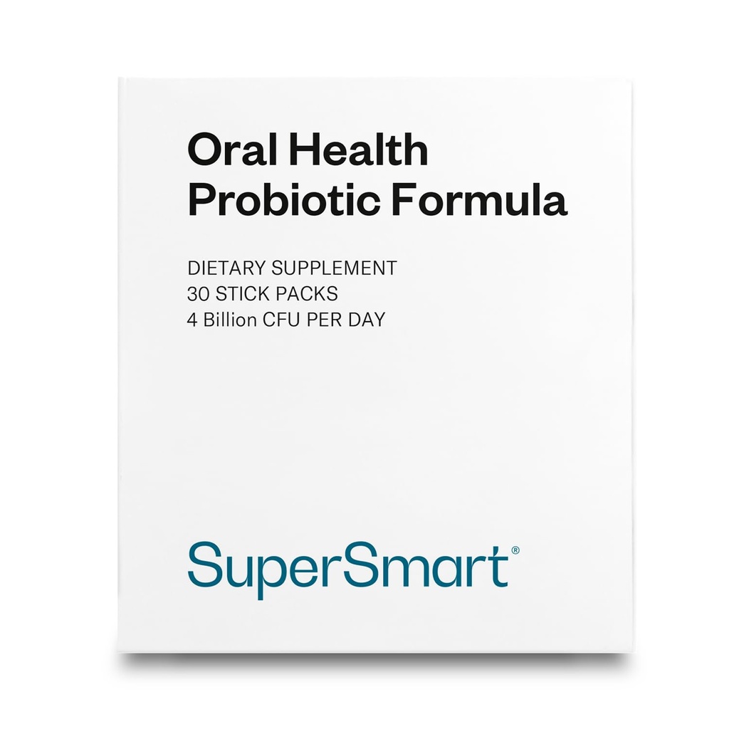 SuperSmart - Oral Health Probiotics 4 מיליארד CFU ליום - טיפולי בריאות שיניים Bad Breath Treatment (Halitosis)