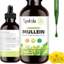 מולליין טיפות עבור Lungs - Lung Detox עבור מערכת הנשימה, Natural Sleep Aid & Immune תמיכה, Tincture Drops non-GMO, Vegetarian 1 חודש אספקה
