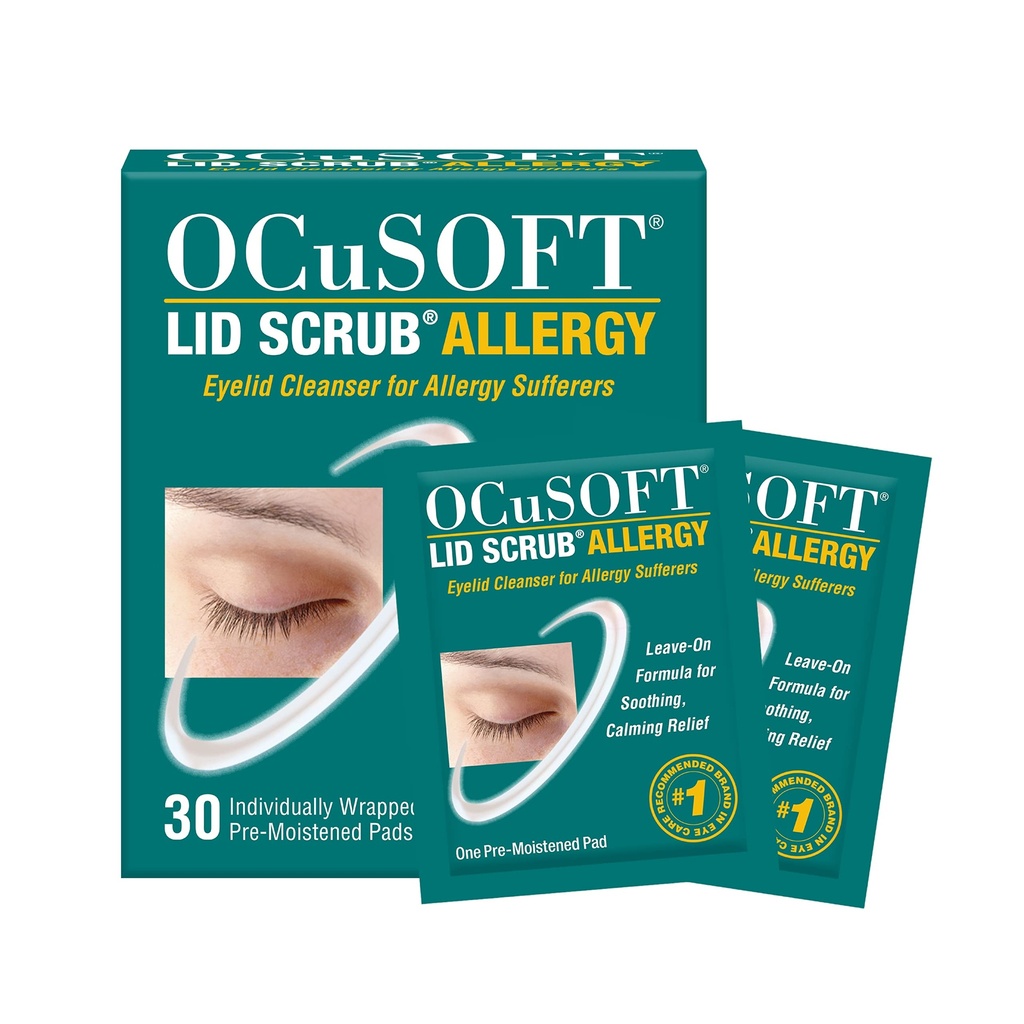 OCuSOFT Lid Scrub Allergy Eyelidser 30CT