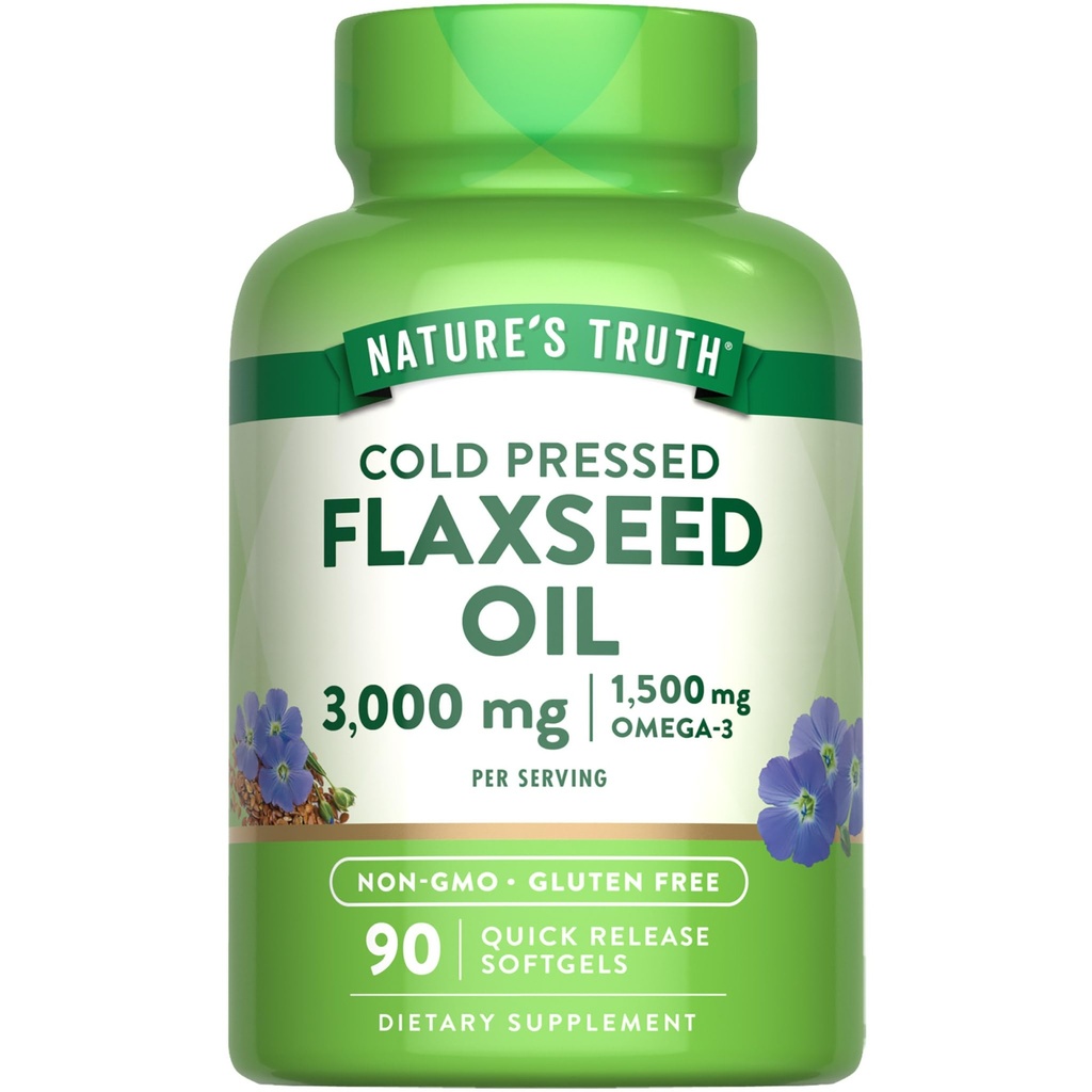 האמת של Nature's Truth Flaxseed Oil Softgels