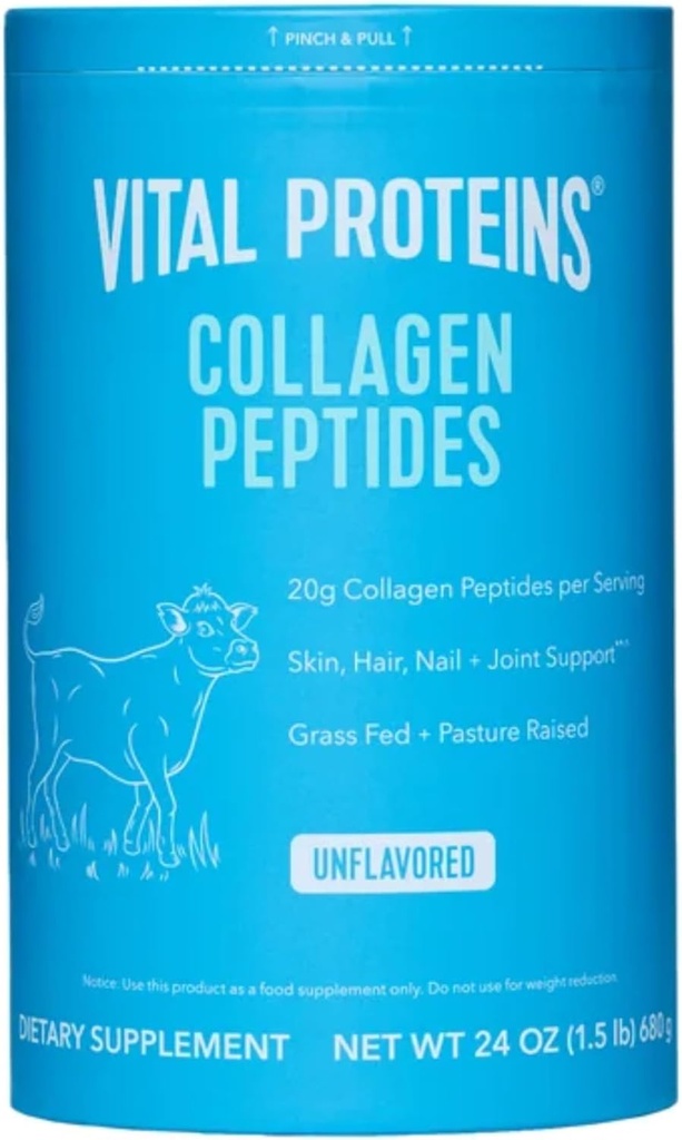 חלבונים Vital Collagen Peptides Unflavored Dietary תוסף (Net Wt 24 Oz)