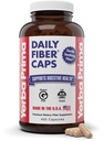Yerba Prima Daily סיבים Caps Formula, 400 קפסולות - הן Soluble והן Insoluble - עם Psyllium Seed Husks, Acacia Gum, Apple Fiber ועוד - תוספת דיאטה