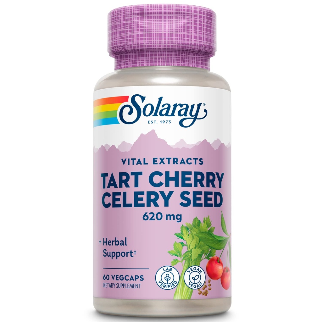 SOLAרי Tart Cherry & Celery Seed | רמות של Uric Acid, Joint, Muscle Recovery & Sleep Support