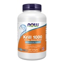 תוספי מזון עכשיו, נפטון קריל, כוח כפול 1000 מ"ג, Phospholipid-Bound אומגה 3, 120 Softgels