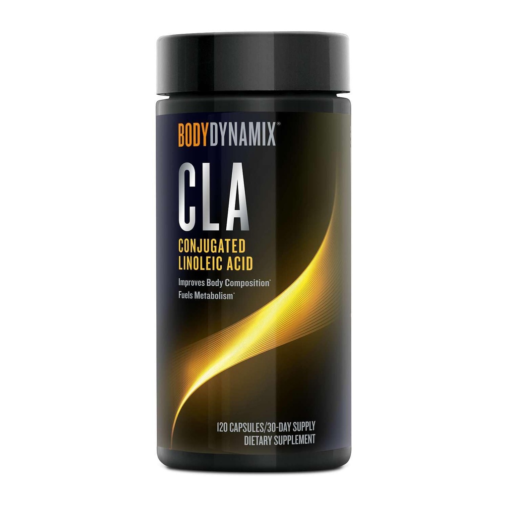 BodyDynamix CLA, Conjugated Linoleic Acid, דלקים אנרגיה ומטבוליזם שומן, משפר את מבנה הגוף, 120 הרוזן