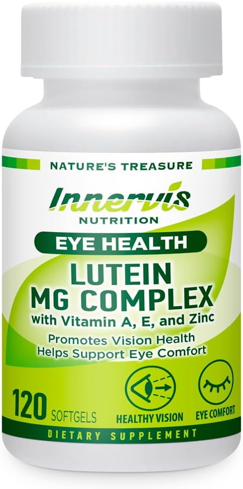 Lutein & Magnesium - Eye Health & Comfort Support, Antioxidant, 120 Softgels
