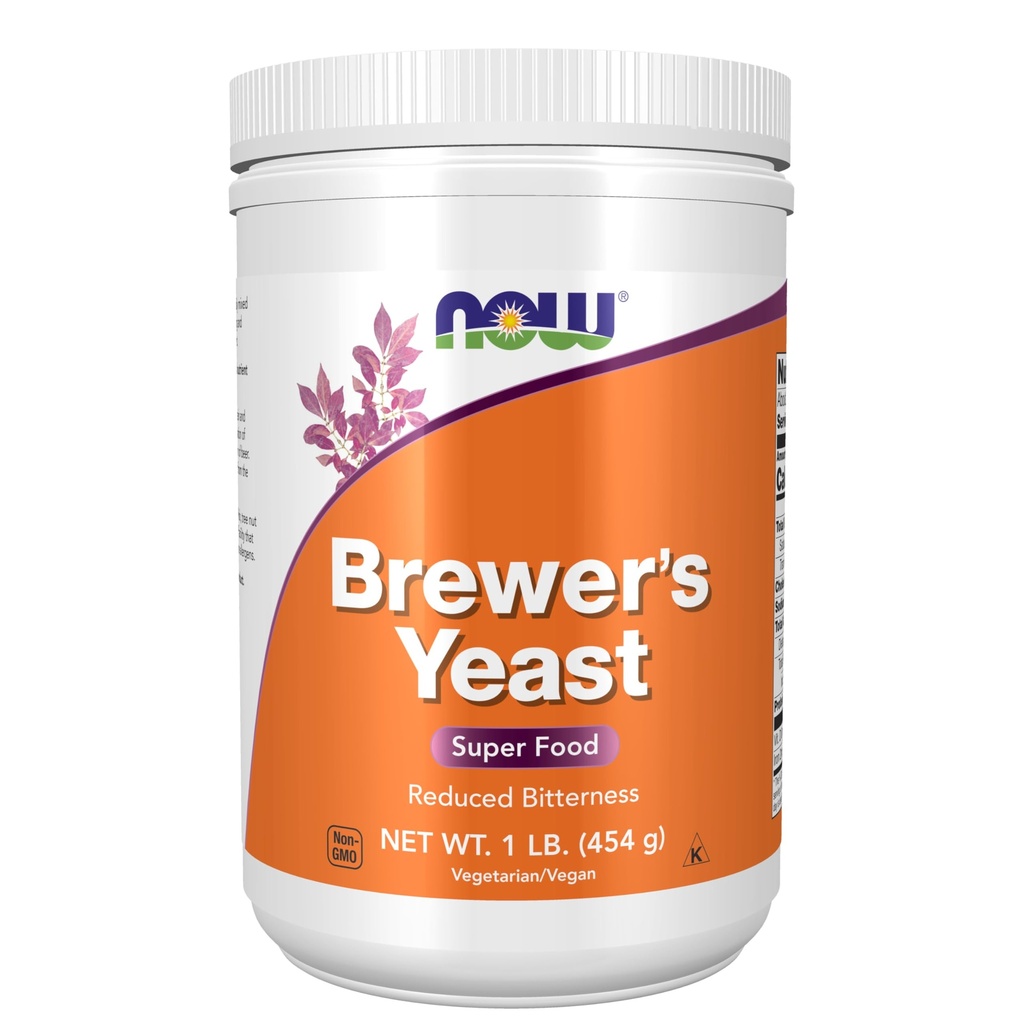 עכשיו תוספי מזון, אבקת Yeast של ברונר עם חלבונים טבעיים המתרחשים חלבון B-Vitamins, 1-Pound