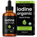 נוזל Iodine נוזלי טיפות - 250 mcg Iodine תוספת עבור נשים וגברים - פוטאסום Iodide פתרון 250 mcg - 590 משרתים - Thyroid, הורמון ותמיכה מטאבולית - Non-GMO, NPN 80119762626262