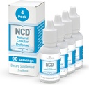 Waiora Natural cell Defense (NCD) נוזל Zeolite טיפות, Clinoptilolite עבור גברים ונשים - תוספת עבור Immune, תמיכה בריאה של Gut, ניקוי, pH Balance (0.5oz בקבוק, 4 Ct - 360 serv)
