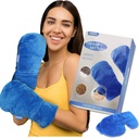 CREATRLL Microwavable Therapy Mittens Natural Unscented Gloves Moist Heat Therapy עבור Raynauds arthritis אצבעות כאב הקלה