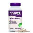 Natrol Melatonin 3 מ"ג, תוספת תזונתית לשינה שקטה, תוספי שינה למבוגרים, 120 טבליות מלטונין, 120 יום אספקה