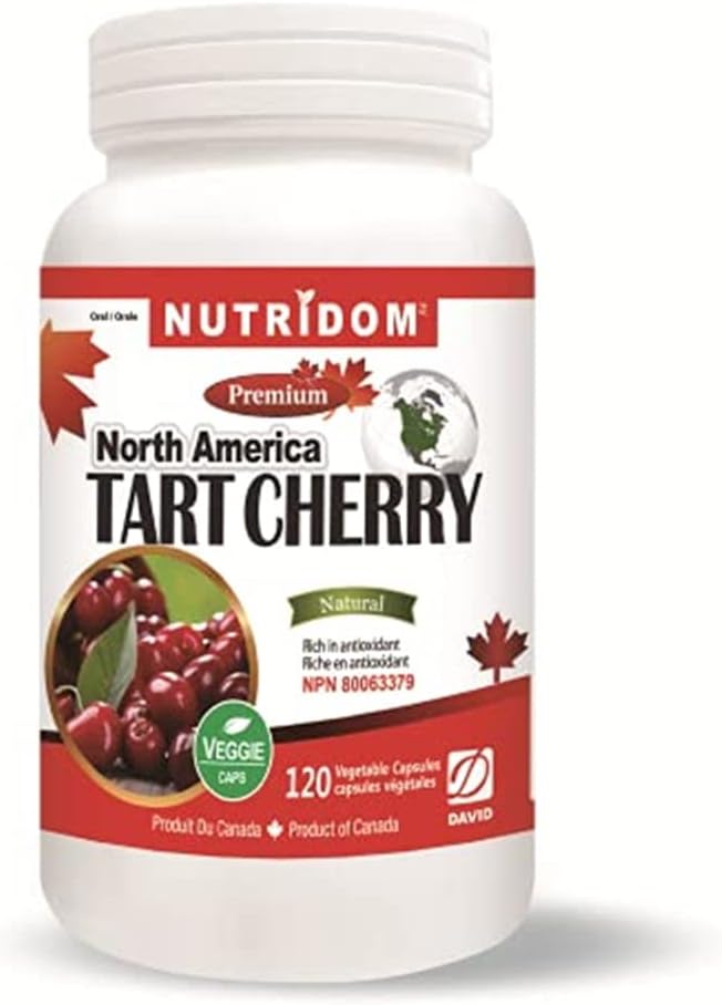 מזון צפון-אמריקני Tart Cherry 500mg-120 VCaps, טבעי, non-GMO