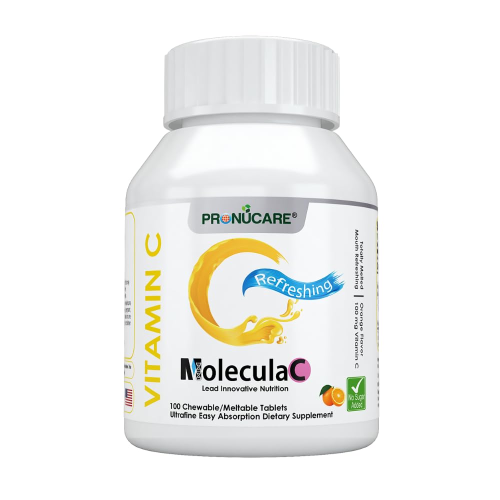 ויטמין C 100 מ"ג Buccal Lozenge Tablets - איטי-Disshoot, שליטה משחררת ומניעה מהירה, כתום טבעי, Immune Boost, Antioxidant & Anti-Aging, Sugar-Free, 100 CT