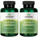 Swanson Tri-Fiber Complex - Digestive Health Supplement Made with Psyllium, Oat Bran ו-Apple Pectin - (100 קפסולות) (2 Pack)